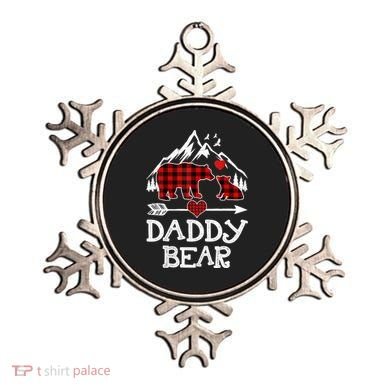 Daddy Bear , Red Buffalo Plaid Daddy Bear Pajama T Ornament