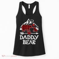 Daddy Bear , Red Buffalo Plaid Daddy Bear Pajama T Women's Tank Top thumb 0