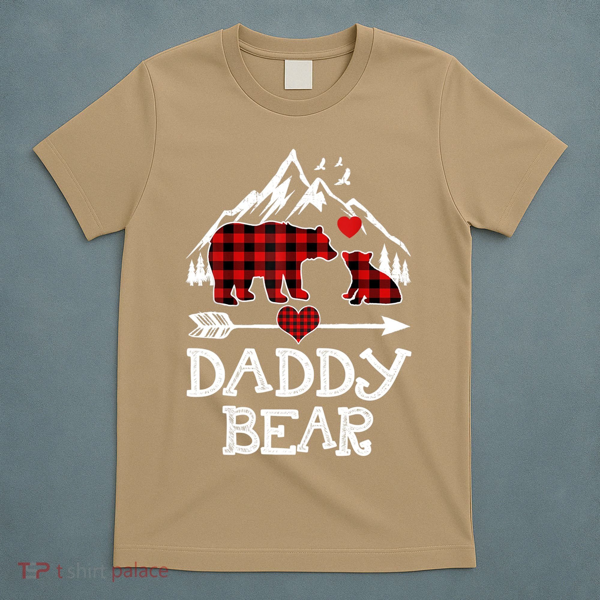 Daddy Bear , Red Buffalo Plaid Daddy Bear Pajama T T-Shirt