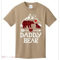 Daddy Bear , Red Buffalo Plaid Daddy Bear Pajama T Kids T-Shirt thumb 0