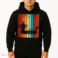 Dragon Boat Racing Dragon Boat Retro Paddling Hoodie thumb 2