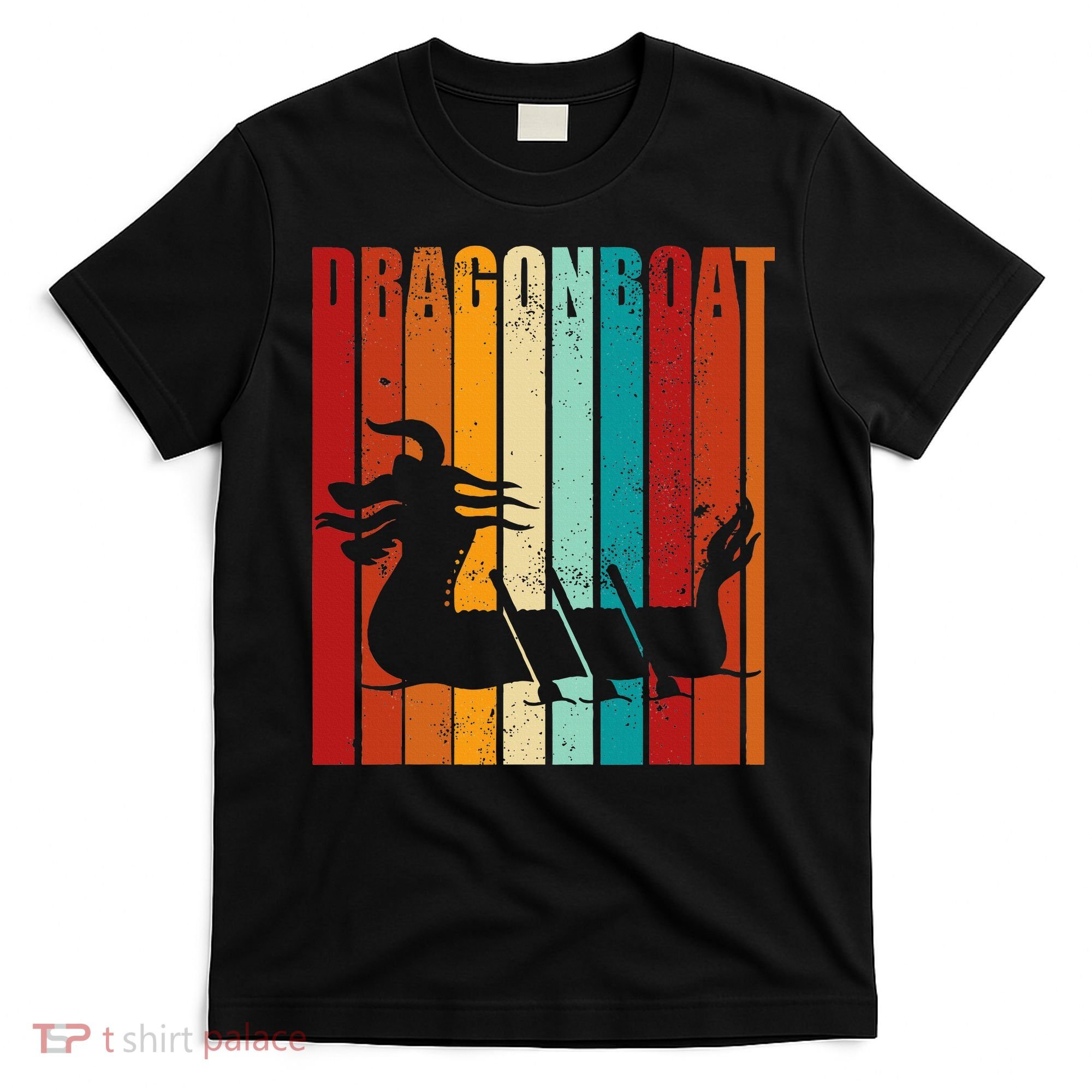 Dragon Boat Racing Dragon Boat Retro Paddling T-Shirt