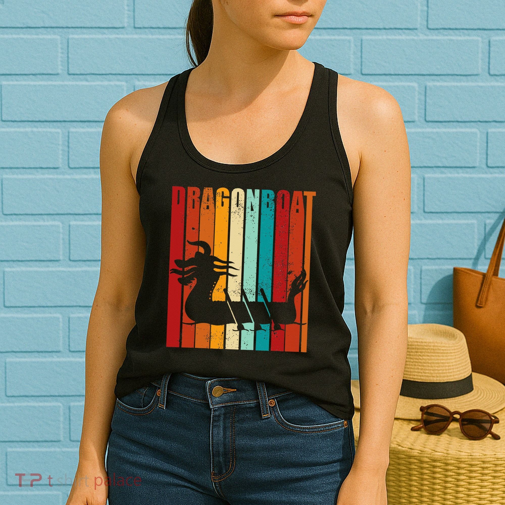 Dragon Boat Racing Dragon Boat Retro Paddling Women's Tank Top