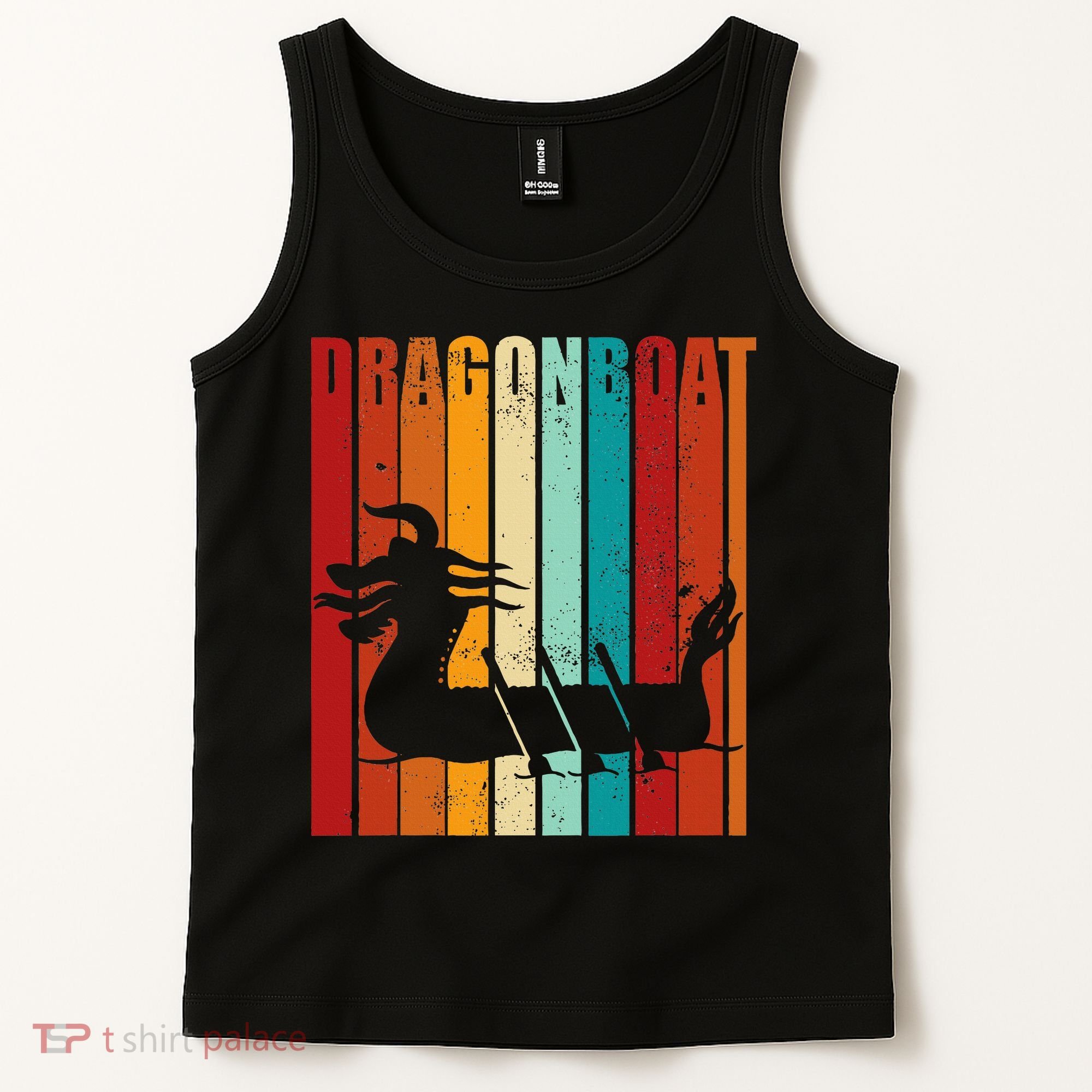 Dragon Boat Racing Dragon Boat Retro Paddling Tank Top