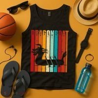 Dragon Boat Racing Dragon Boat Retro Paddling Tank Top thumb 4