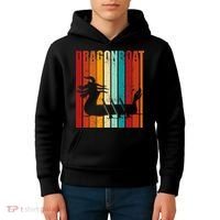 Dragon Boat Racing Dragon Boat Retro Paddling Kids Hoodie thumb 4
