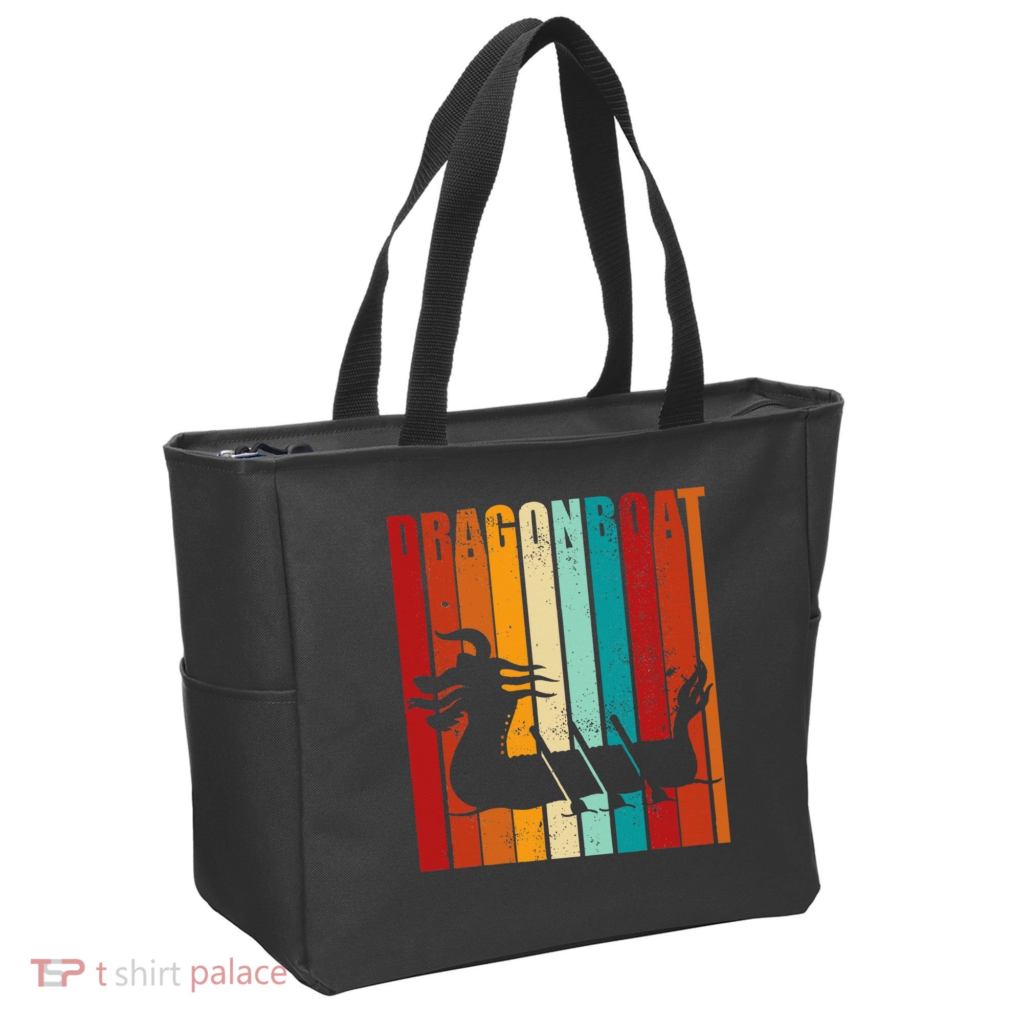 Dragon Boat Racing Dragon Boat Retro Paddling Tote Bag