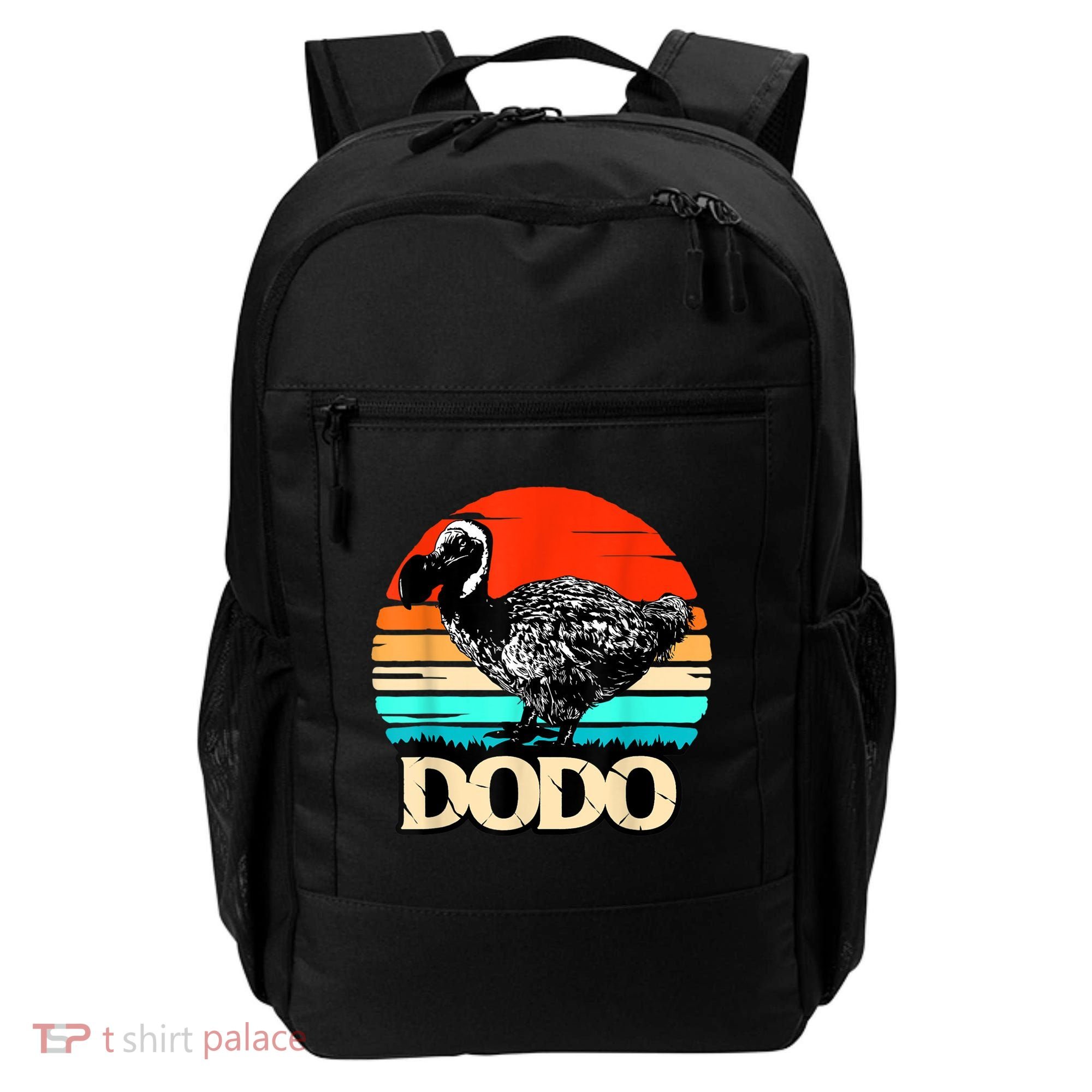 Dodo Bird Retro Sunset 70s & 80s Women And Men Backpack