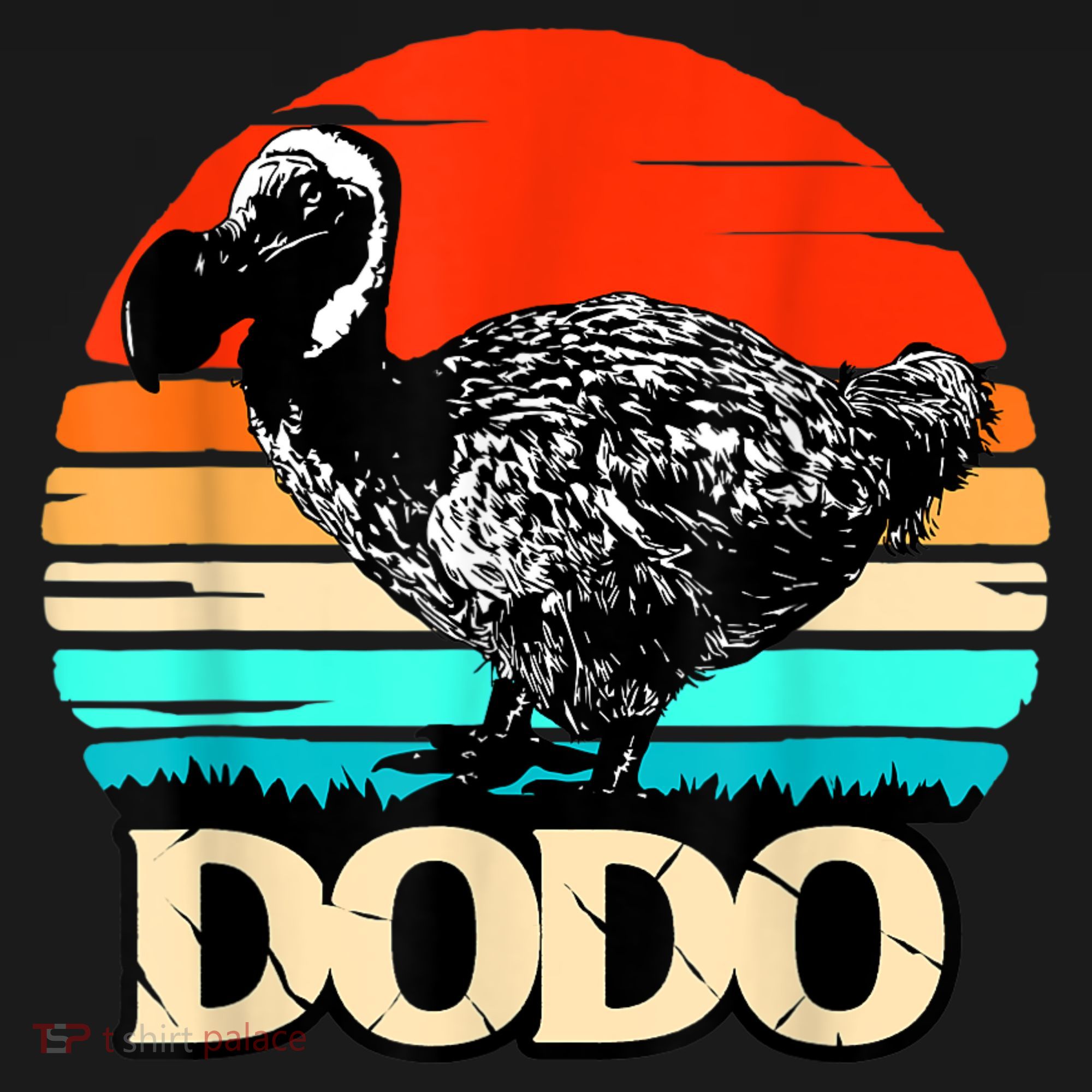 Dodo Bird Retro Sunset 70s & 80s Women And Men Toddler Hoodie