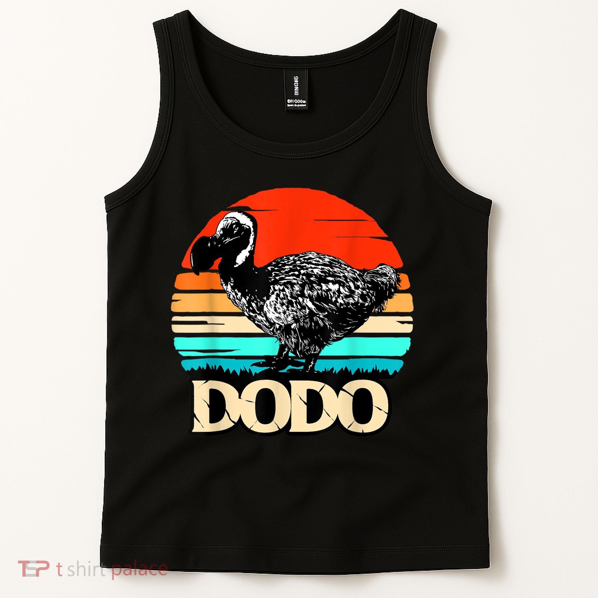 Dodo Bird Retro Sunset 70s & 80s Women And Men Tank Top