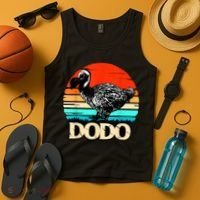 Dodo Bird Retro Sunset 70s & 80s Women And Men Tank Top thumb 4