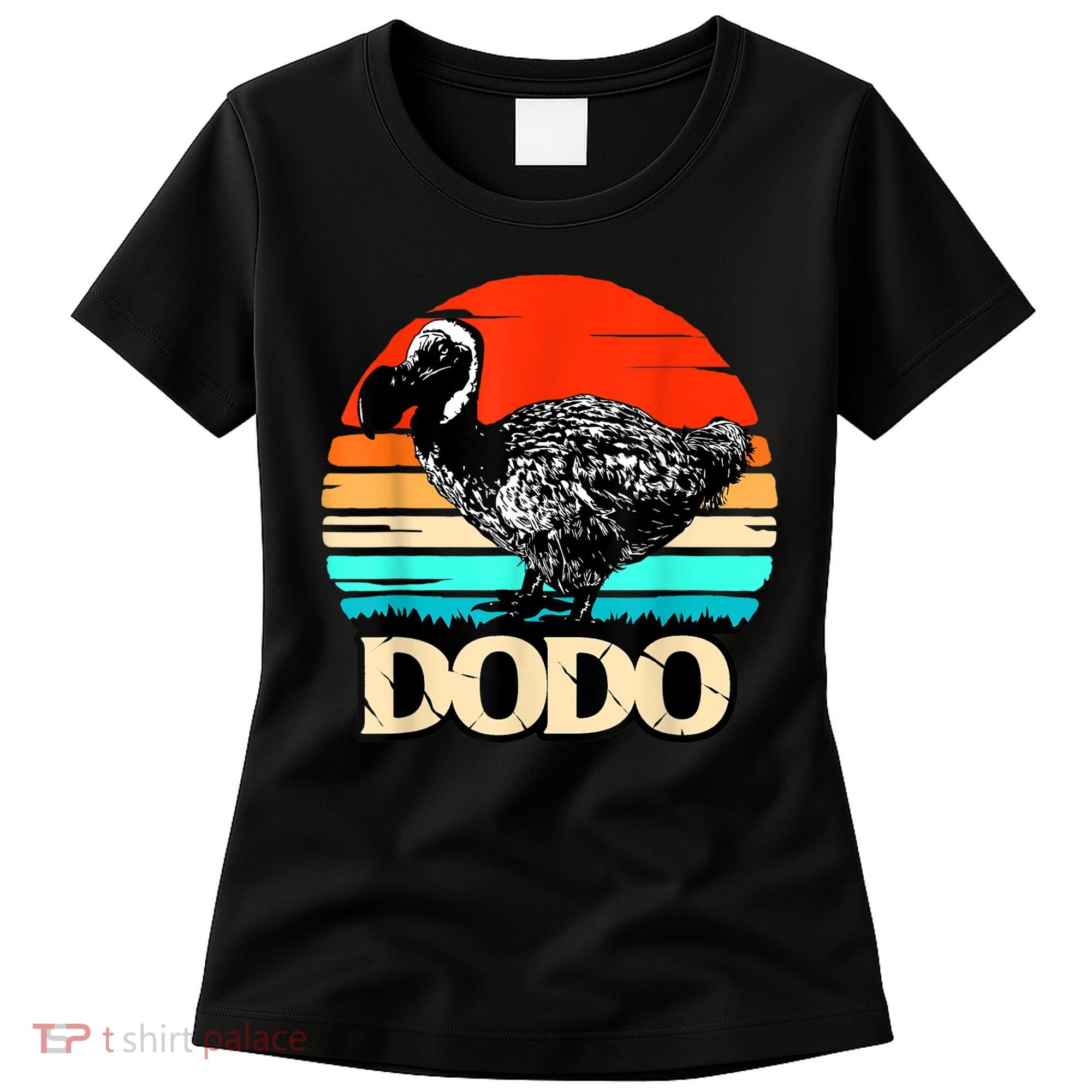 Dodo Bird Retro Sunset 70s & 80s Women And Men Women's T-Shirt