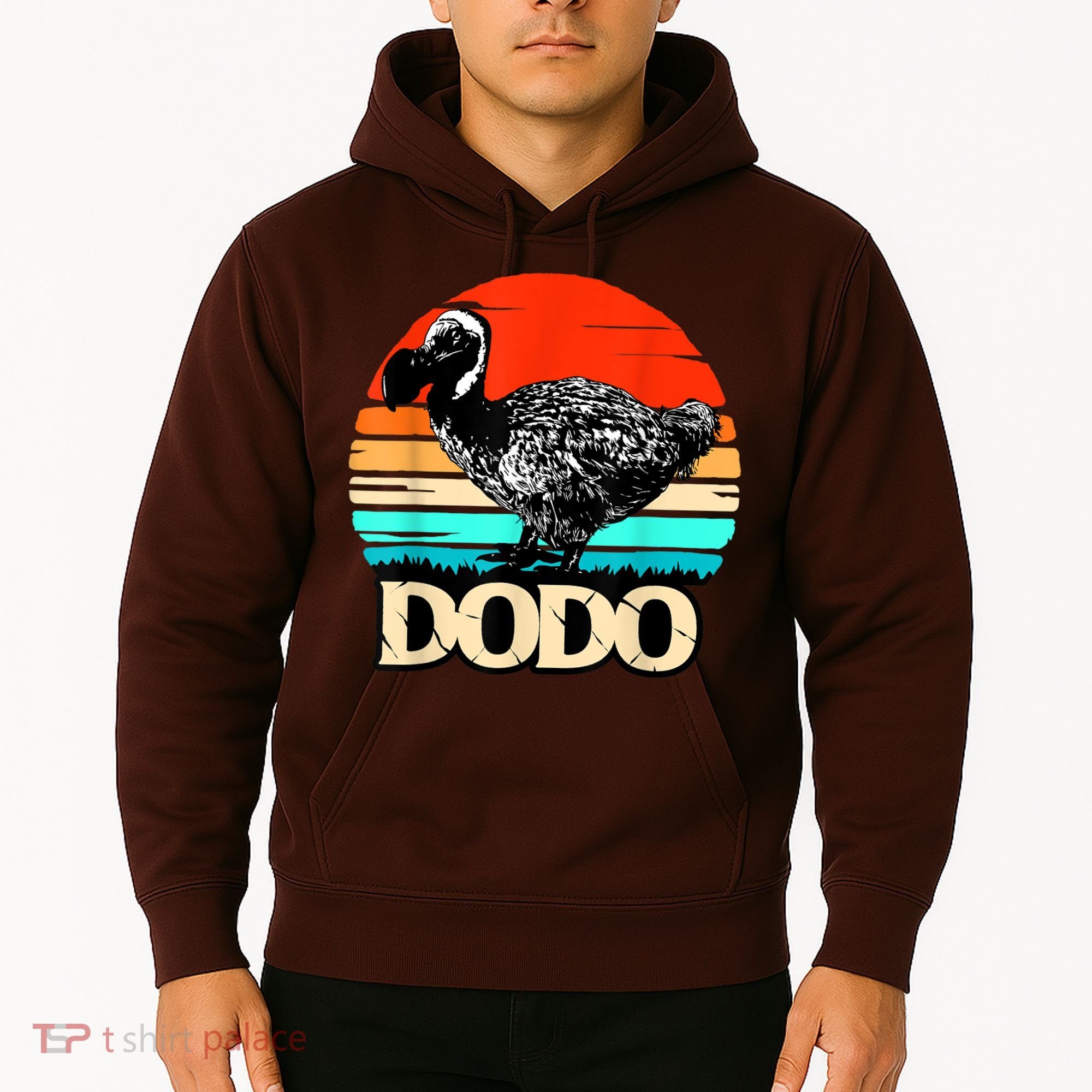 Dodo Bird Retro Sunset 70s & 80s Women And Men Hoodie