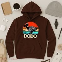 Dodo Bird Retro Sunset 70s & 80s Women And Men Hoodie thumb 3
