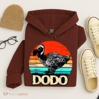 Dodo Bird Retro Sunset 70s & 80s Women And Men Hoodie thumb 4