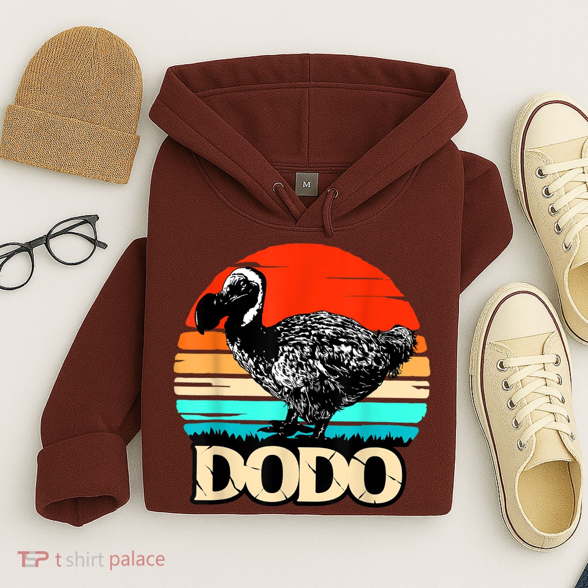 Dodo Bird Retro Sunset 70s & 80s Women And Men Hoodie
