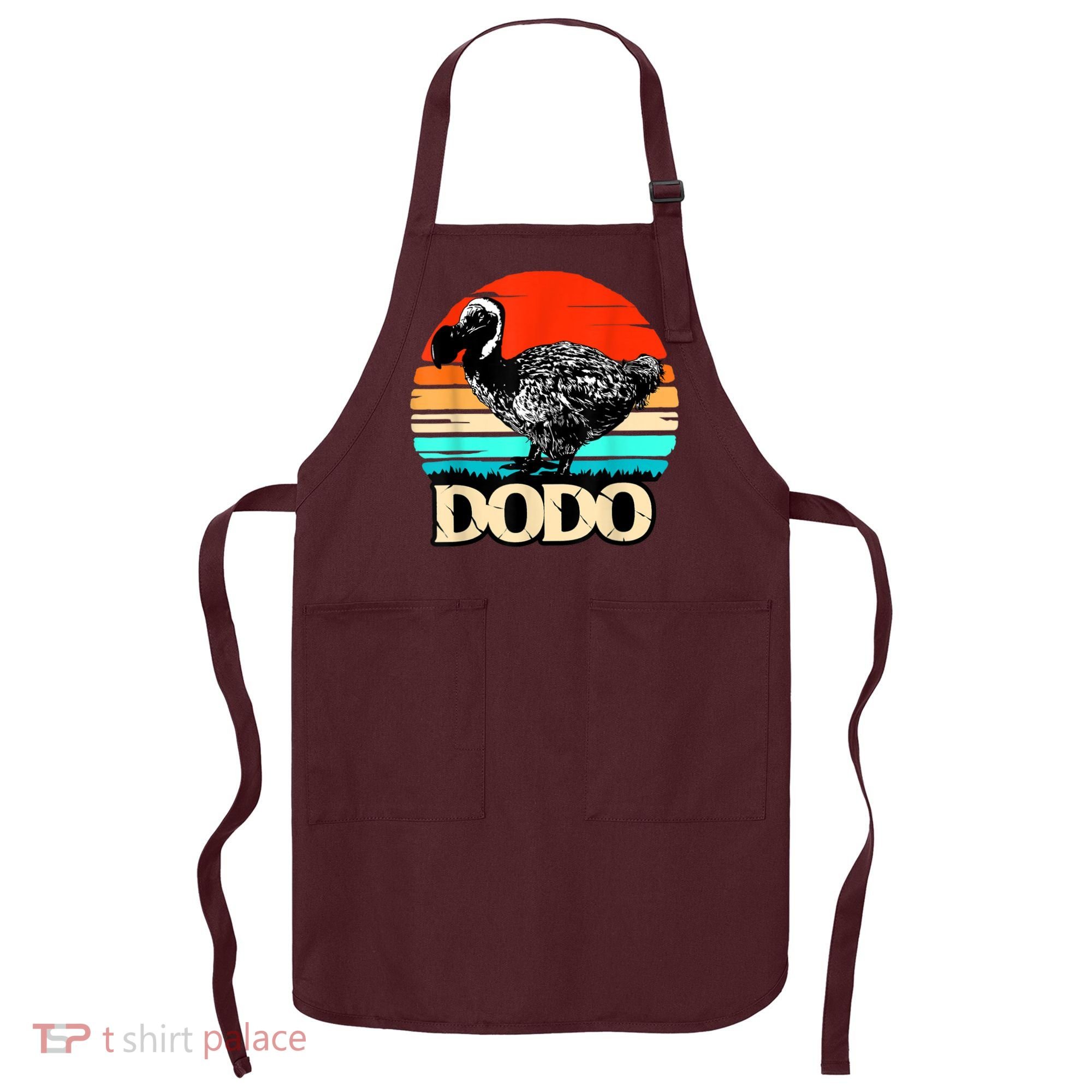 Dodo Bird Retro Sunset 70s & 80s Women And Men Apron