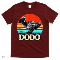Dodo Bird Retro Sunset 70s & 80s Women And Men T-Shirt thumb 0
