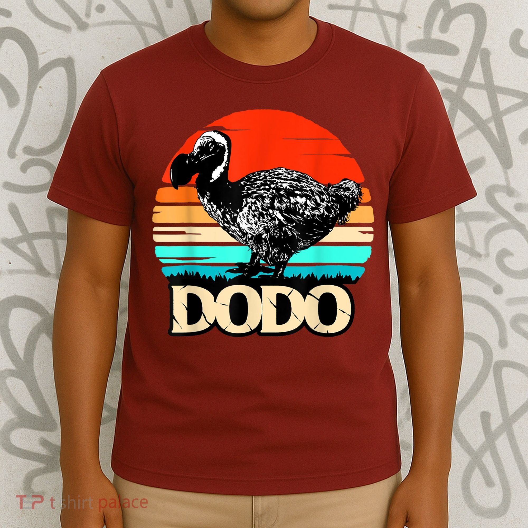 Dodo Bird Retro Sunset 70s & 80s Women And Men T-Shirt