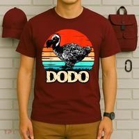Dodo Bird Retro Sunset 70s & 80s Women And Men T-Shirt thumb 6