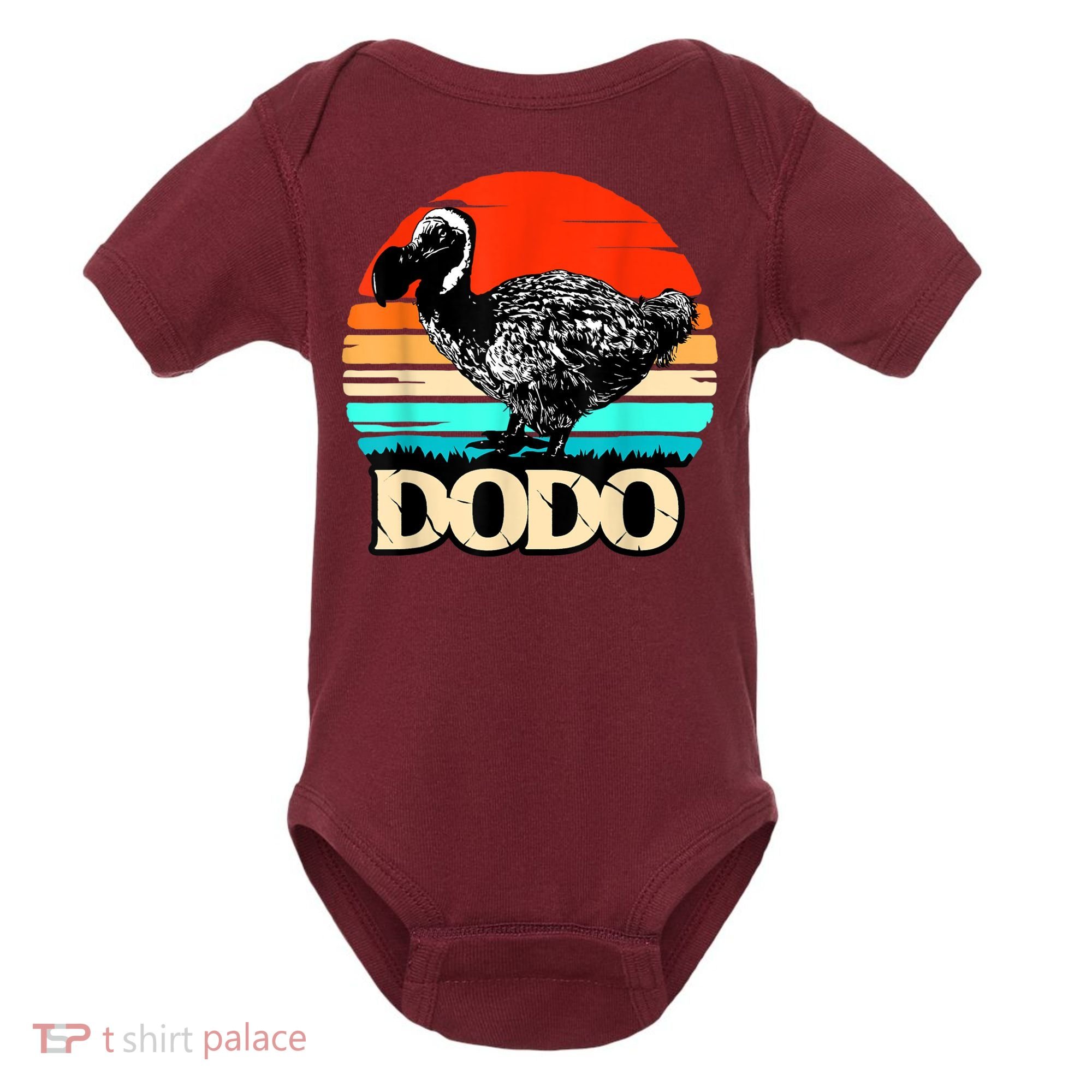 Dodo Bird Retro Sunset 70s & 80s Women And Men Baby Bodysuit