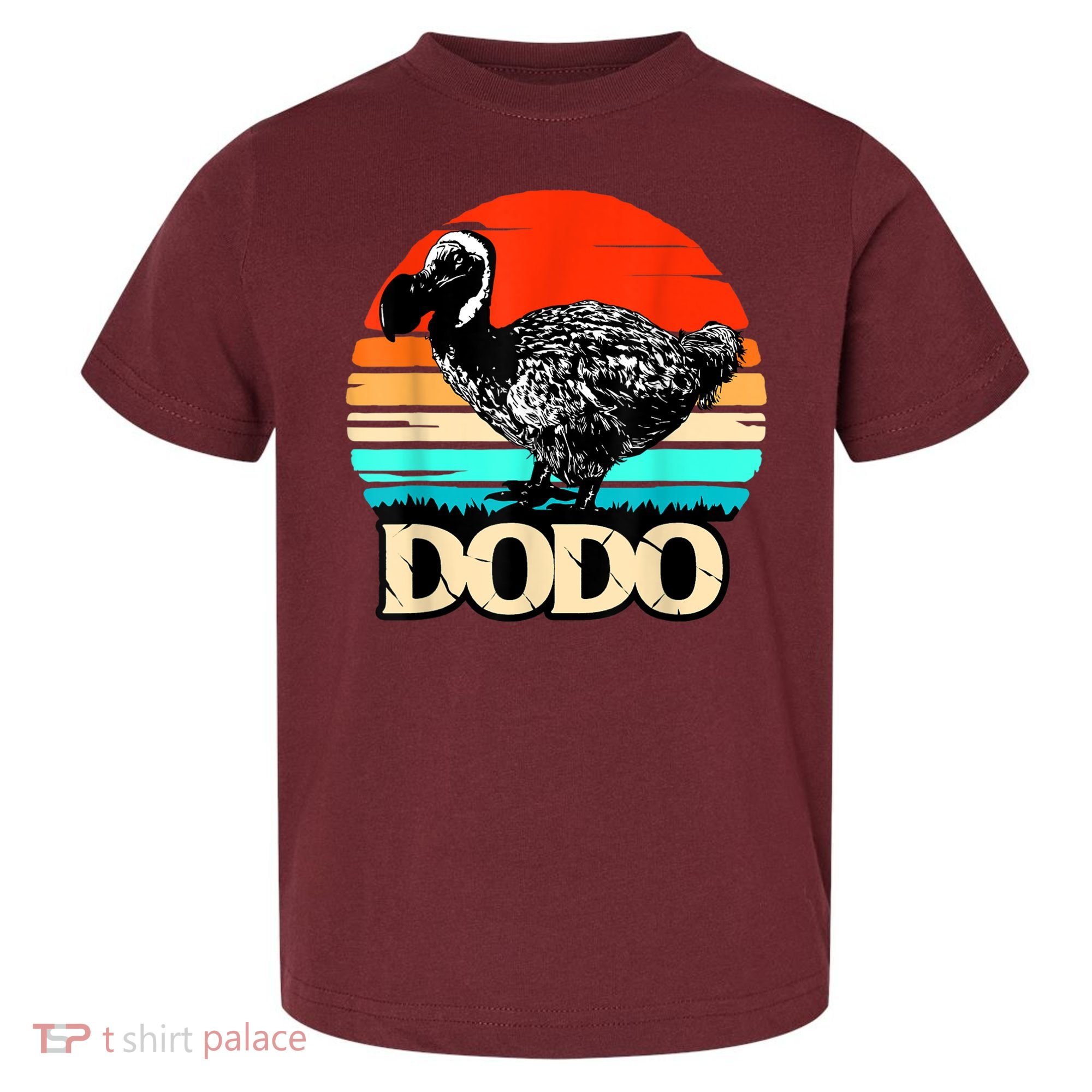 Dodo Bird Retro Sunset 70s & 80s Women And Men Toddler T-Shirt