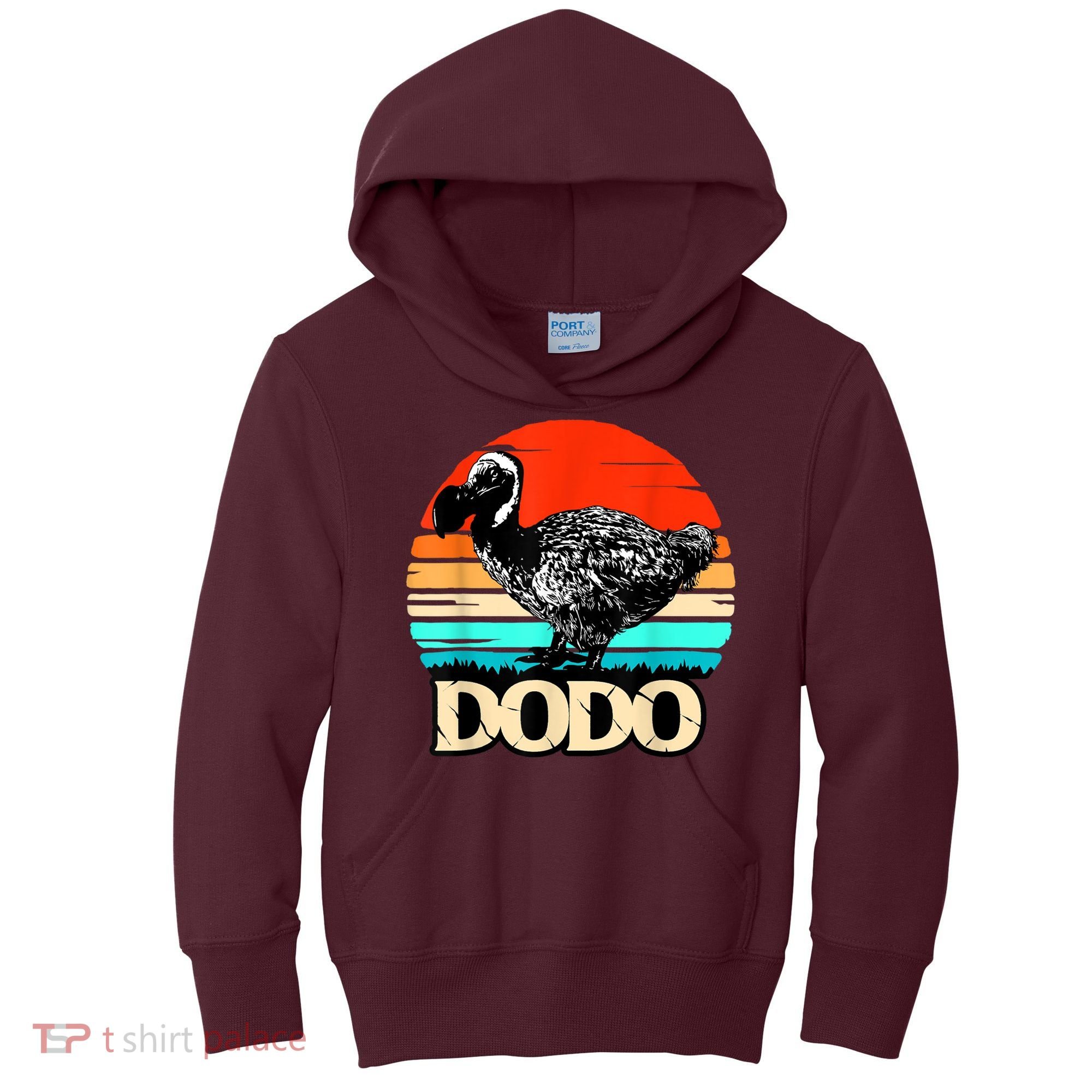 Dodo Bird Retro Sunset 70s & 80s Women And Men Kids Hoodie