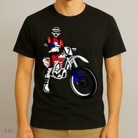 Dirt Bike Rider Motocross Enduro Dirt Biking Kids Men T-Shirt thumb 3