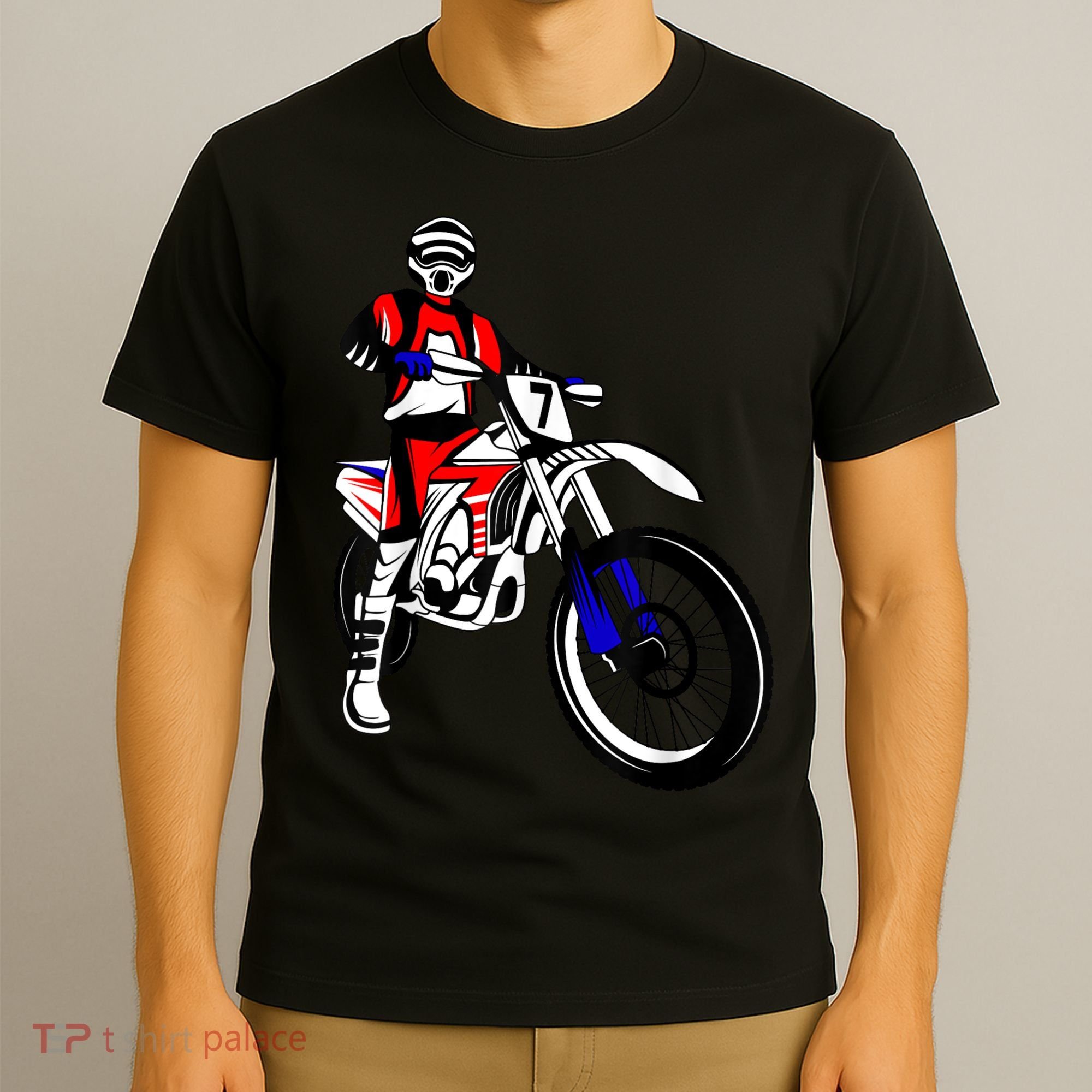Dirt Bike Rider Motocross Enduro Dirt Biking Kids Men T-Shirt