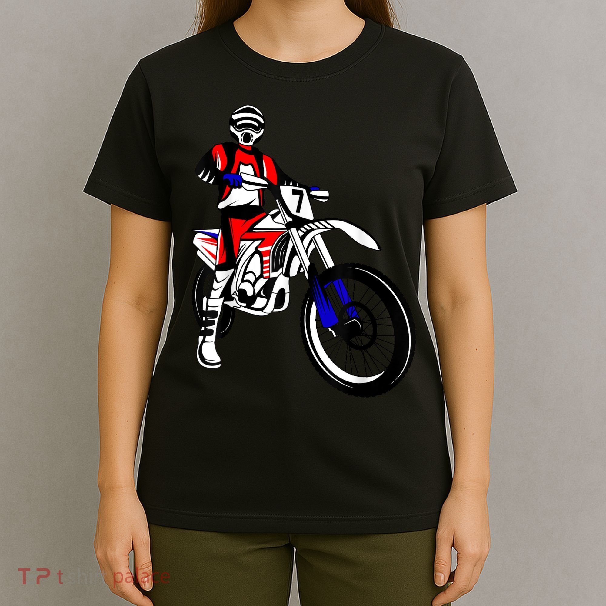 Dirt Bike Rider Motocross Enduro Dirt Biking Kids Men T-Shirt