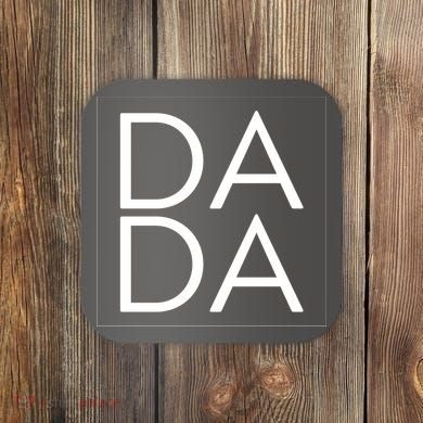 Dada Boxed Retro Fathers Day Coaster