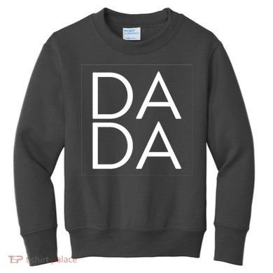 Dada Boxed Retro Fathers Day Kids Sweatshirt