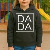 Dada Boxed Retro Fathers Day Kids Hoodie thumb 3
