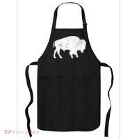 Distressed Buffalo Retro Bison Animal Lover Apron thumb 0