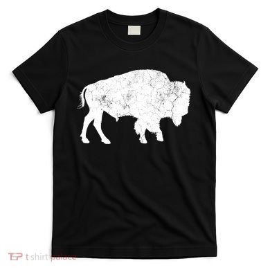 Distressed Buffalo Retro Bison Animal Lover T-Shirt