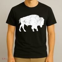 Distressed Buffalo Retro Bison Animal Lover T-Shirt thumb 3