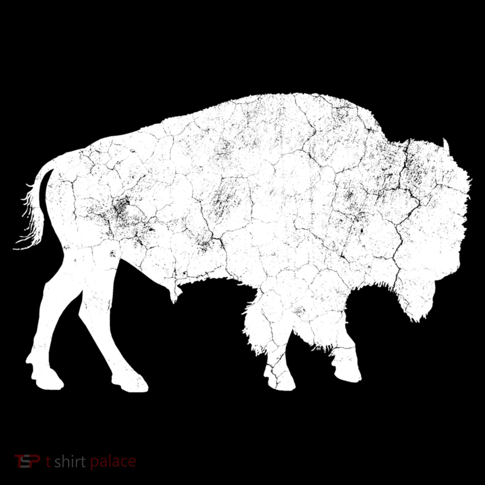 Distressed Buffalo Retro Bison Animal Lover Coaster