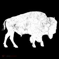 Distressed Buffalo Retro Bison Animal Lover Women's Hoodie thumb 2