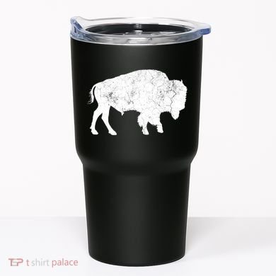 Distressed Buffalo Retro Bison Animal Lover Tumbler