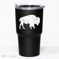 Distressed Buffalo Retro Bison Animal Lover Tumbler thumb 0