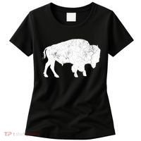 Distressed Buffalo Retro Bison Animal Lover Women's T-Shirt thumb 0