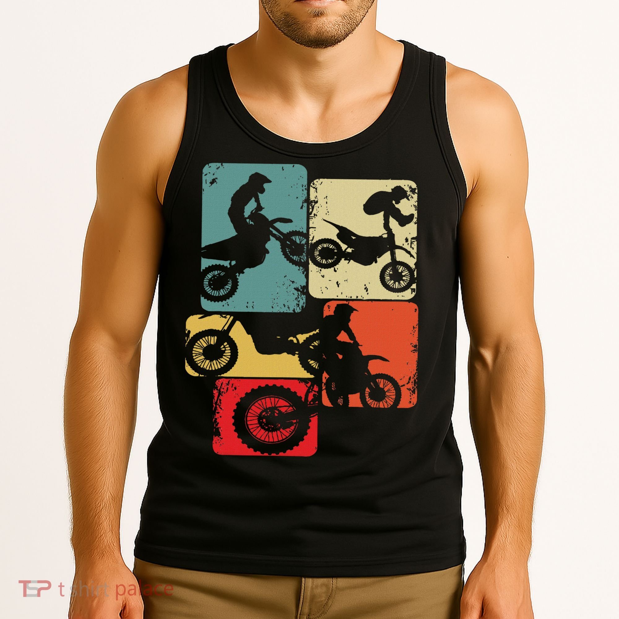 Dirt Bike Rider Motocross Enduro Dirt Biking Tank Top