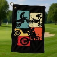 Dirt Bike Rider Motocross Enduro Dirt Biking Golf Towel thumb 1