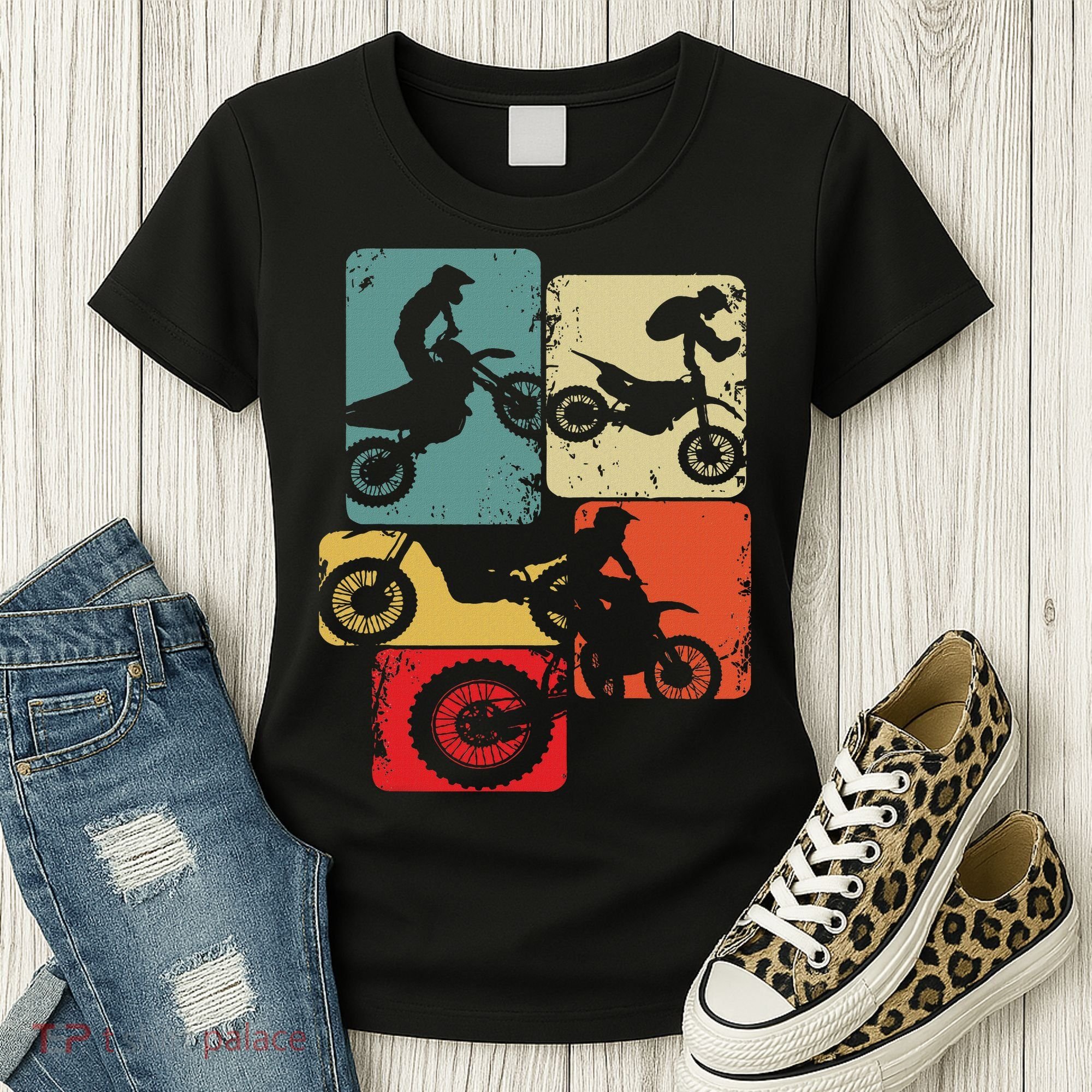 Dirt Bike Rider Motocross Enduro Dirt Biking Women's T-Shirt