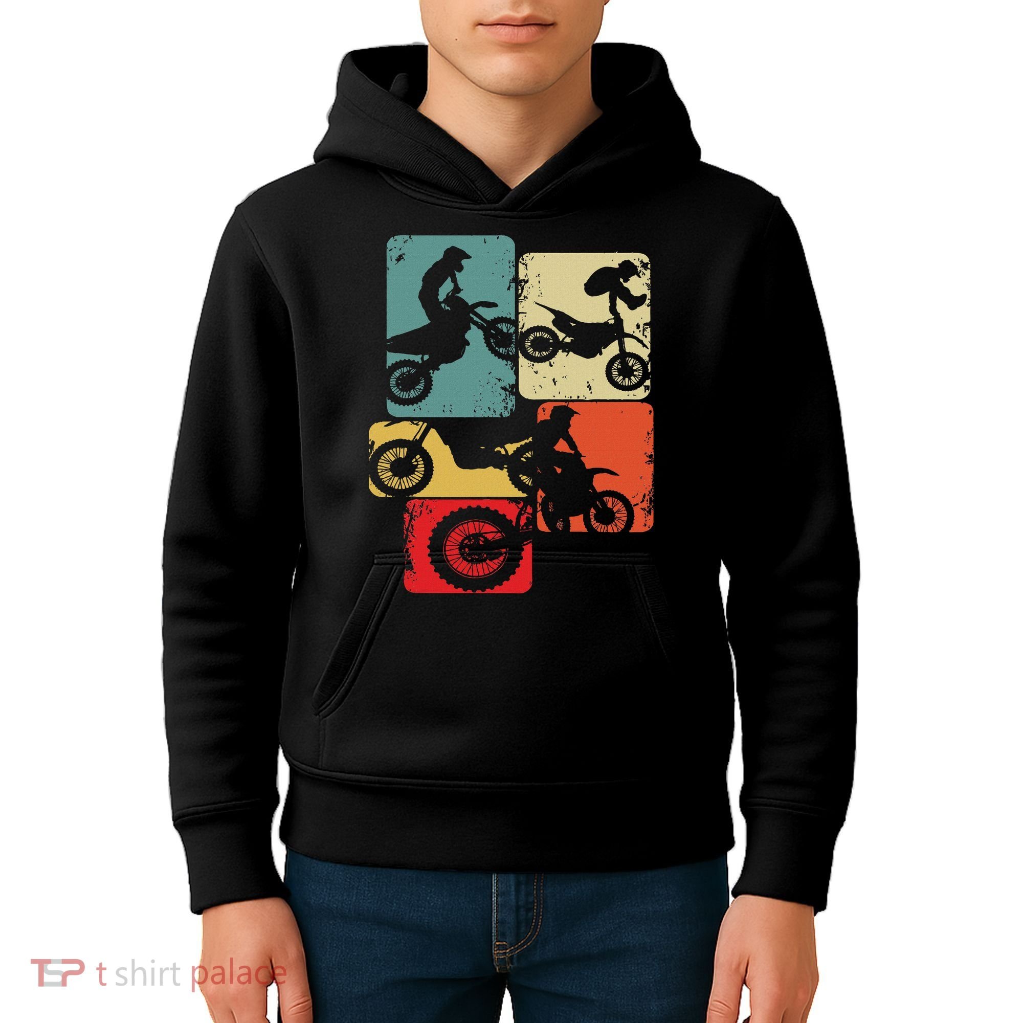 Dirt Bike Rider Motocross Enduro Dirt Biking Kids Hoodie