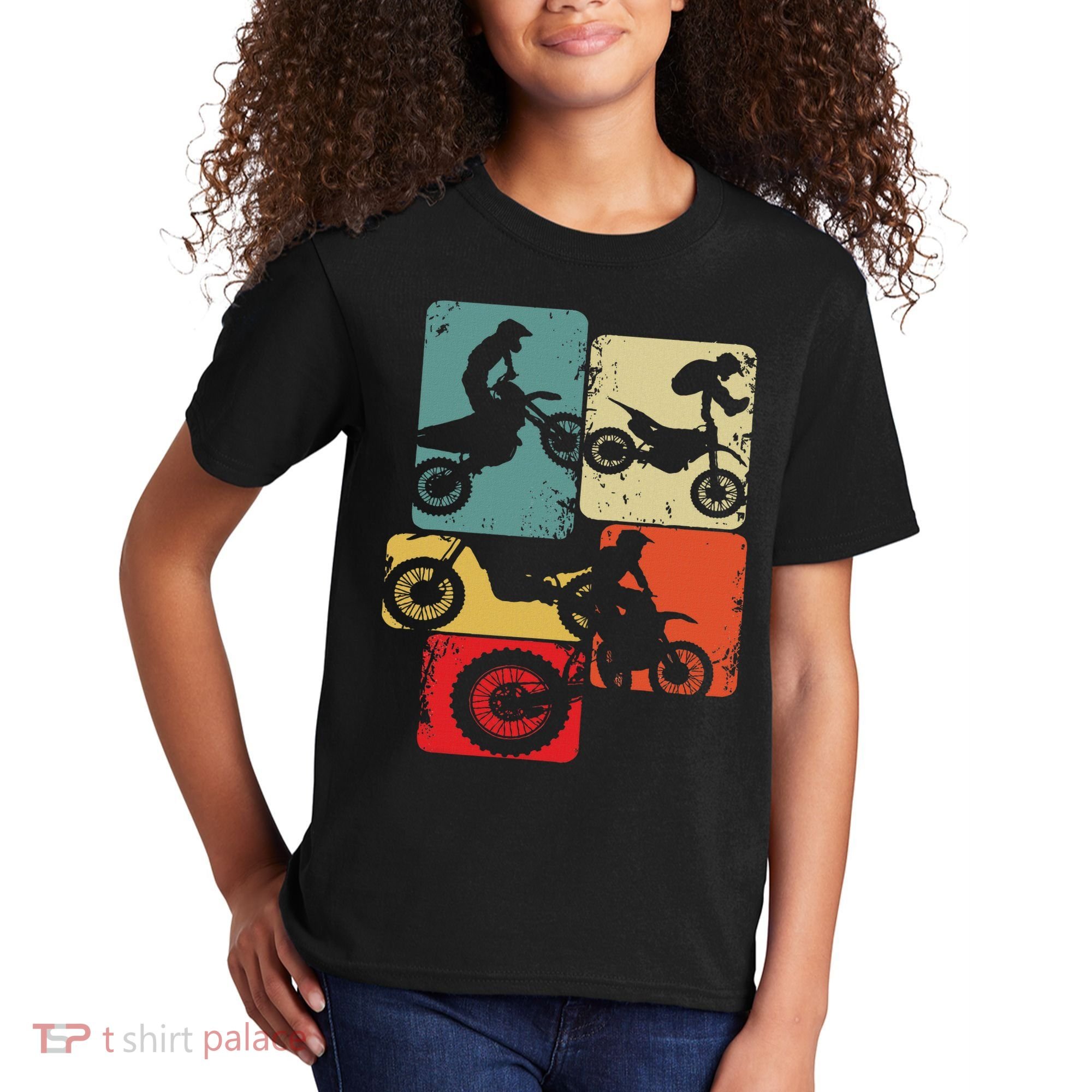 Dirt Bike Rider Motocross Enduro Dirt Biking Kids T-Shirt