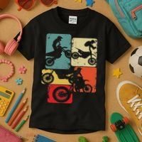 Dirt Bike Rider Motocross Enduro Dirt Biking Kids T-Shirt thumb 3