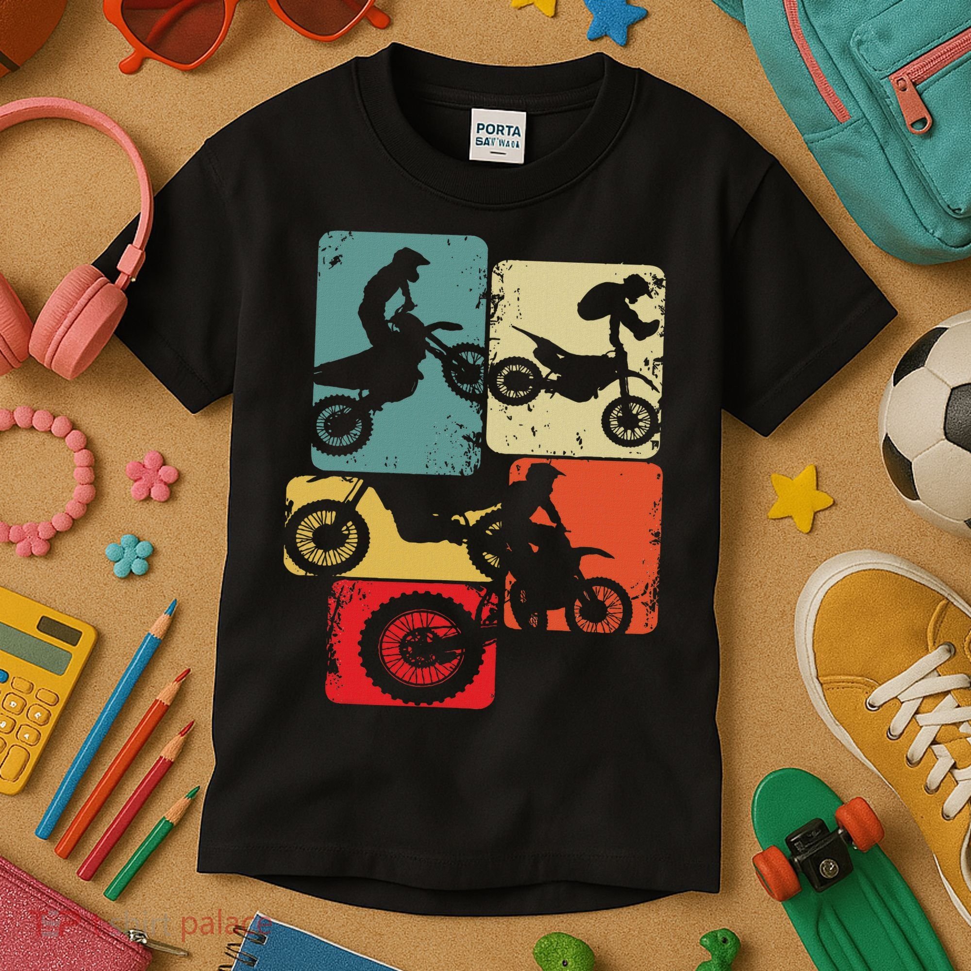Dirt Bike Rider Motocross Enduro Dirt Biking Kids T-Shirt