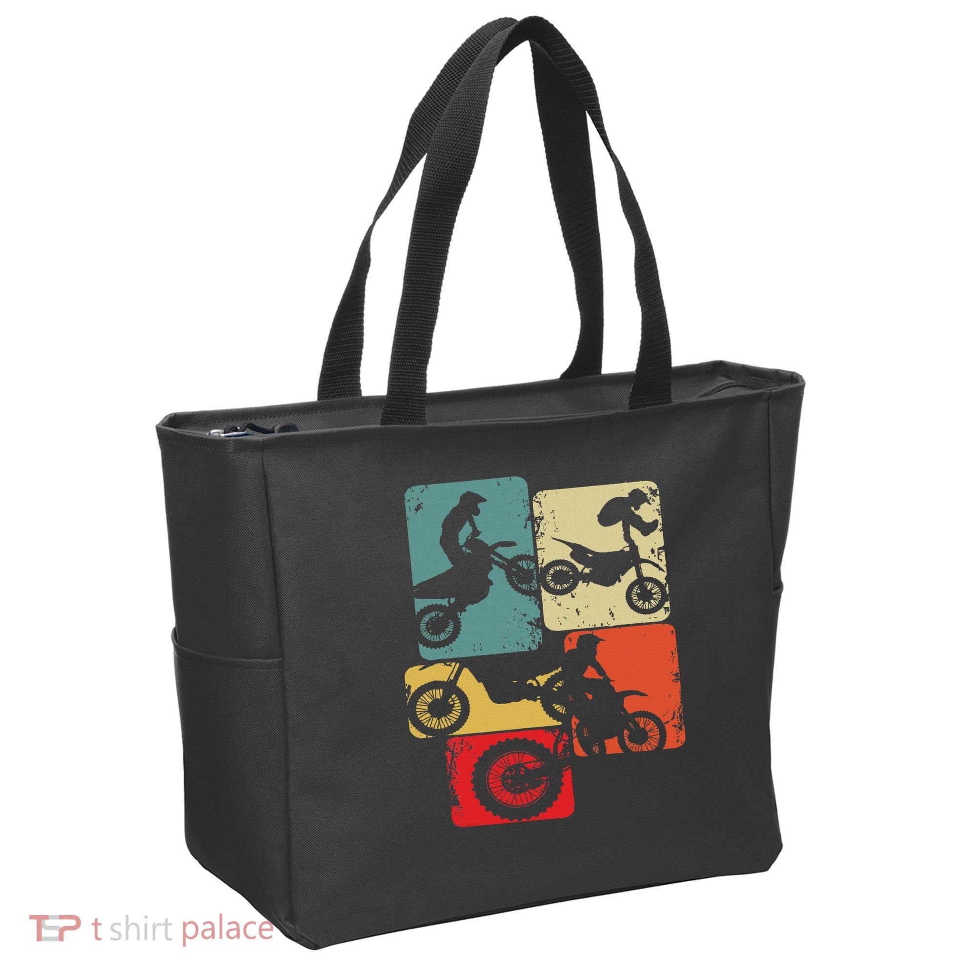 Dirt Bike Rider Motocross Enduro Dirt Biking Tote Bag