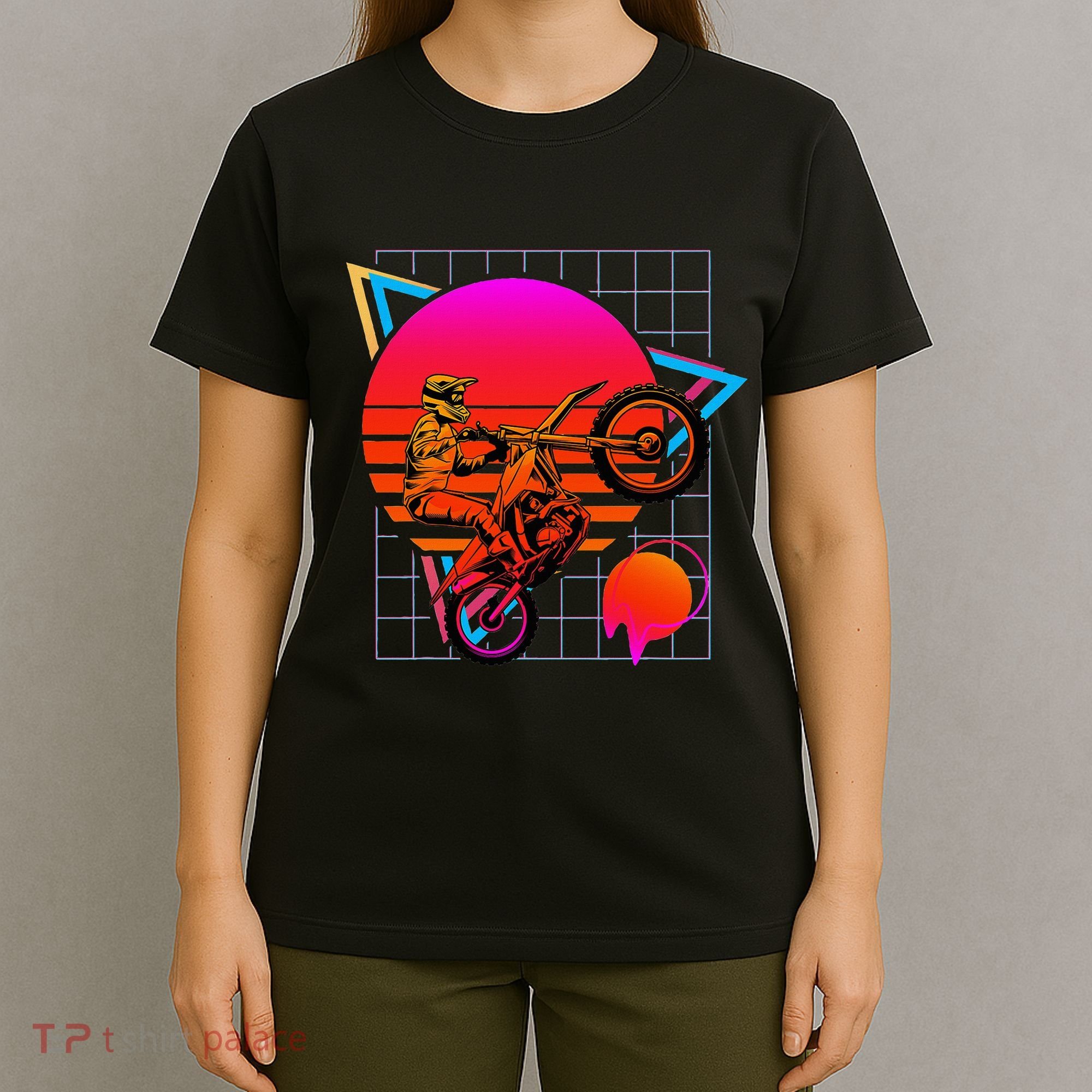 Dirt Bike Retro 80s Style Vintage Motocross T-Shirt
